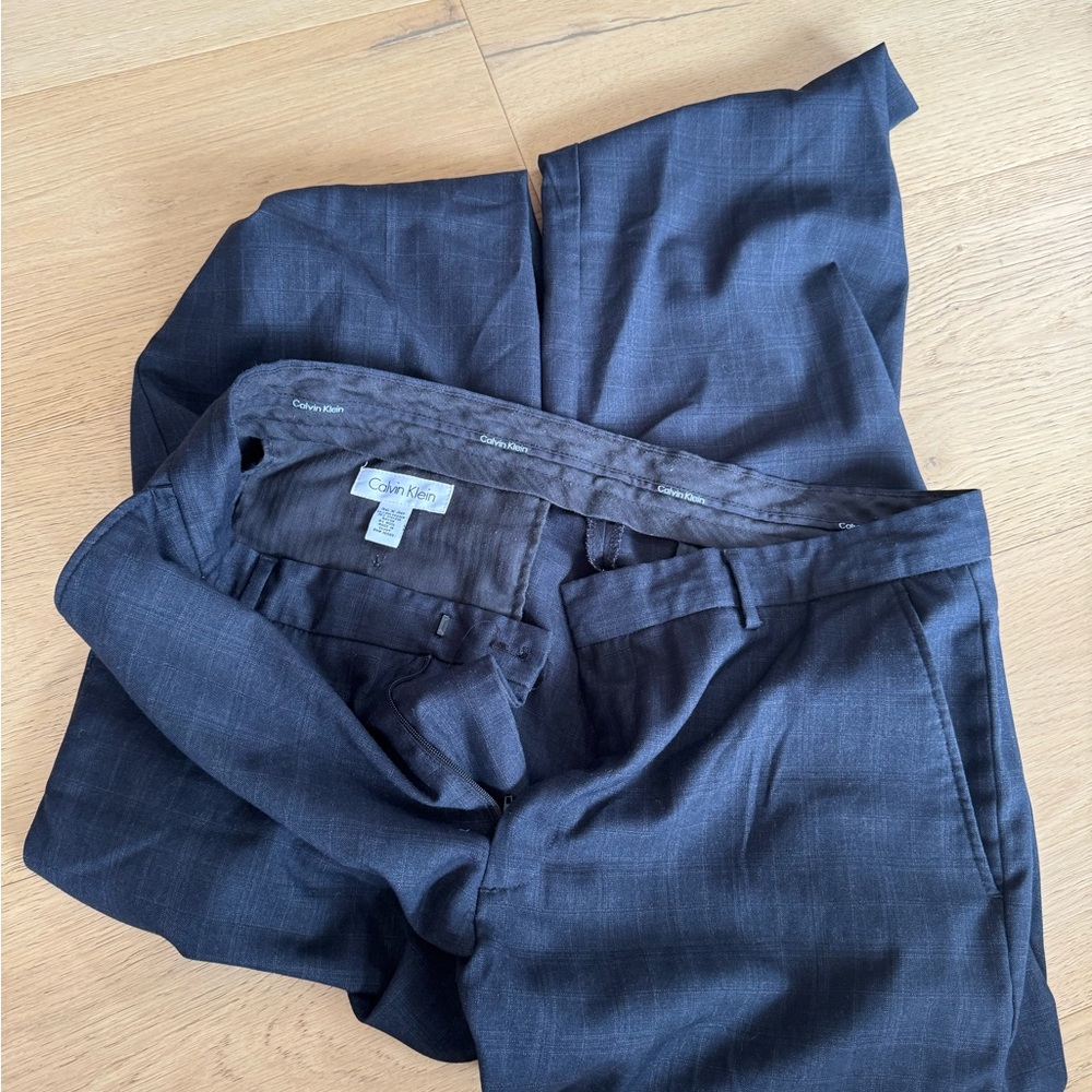 Calvin Klein Navy Blue Trousers 36x30